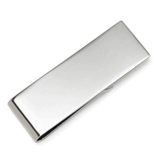 Stainless Steel Engravable Money Clip - Cufflinks.com - Flyclothing LLC