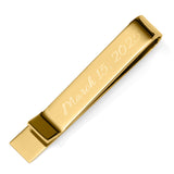 Wedding Title Engravable Gold Tie Bar