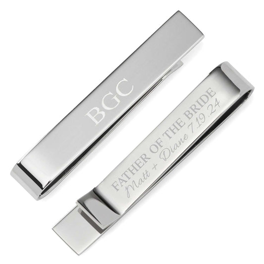 Wedding Party Engravable Tie Bar - Cufflinks.com - Flyclothing LLC