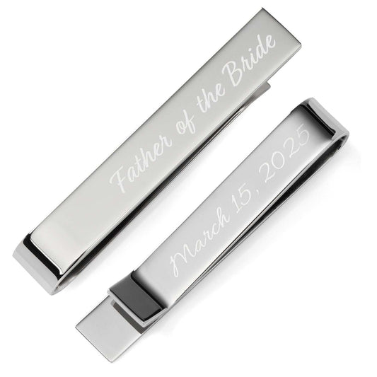 Wedding Title Engravable Tie Bar - Cufflinks.com - Flyclothing LLC
