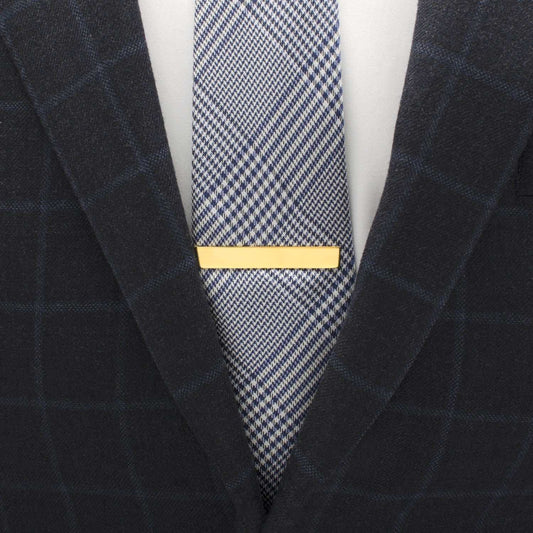 Gold Plated Stainless Steel Engravable Tie Bar - Cufflinks.com - Flyclothing LLC