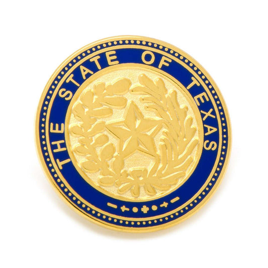 State of Texas Seal Lapel Pin - Cufflinks.com - Flyclothing LLC