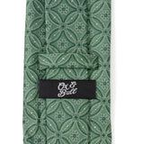 Watercress Green Tiled Men's Tie - Cufflinks.com - Flyclothing LLC