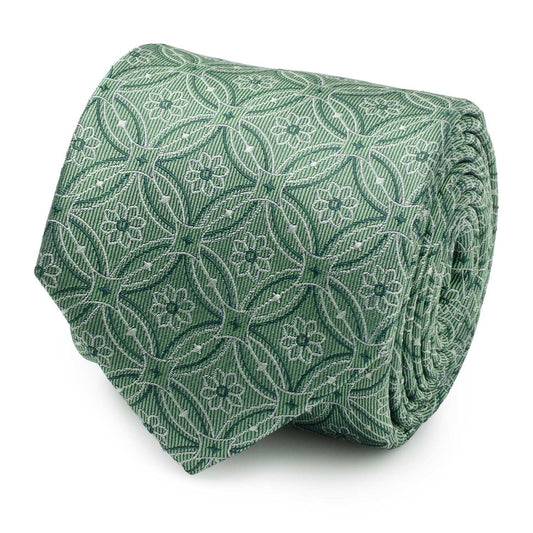 Watercress Green Tiled Men's Tie - Cufflinks.com - Flyclothing LLC