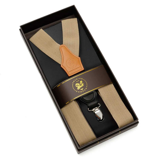 Tan Convertible Suspenders - Cufflinks.com - Flyclothing LLC