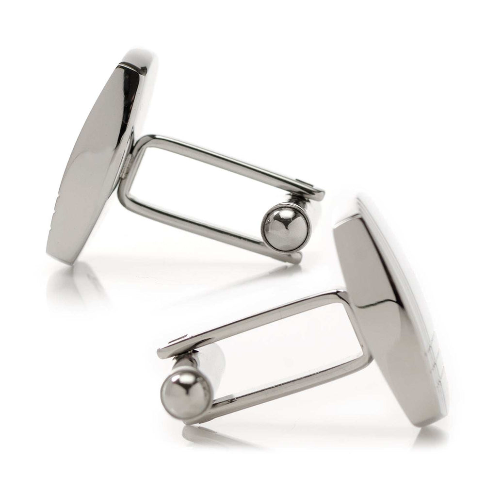 Sterling Silver Tartan Plaid Cufflinks - Cufflinks.com - Flyclothing LLC