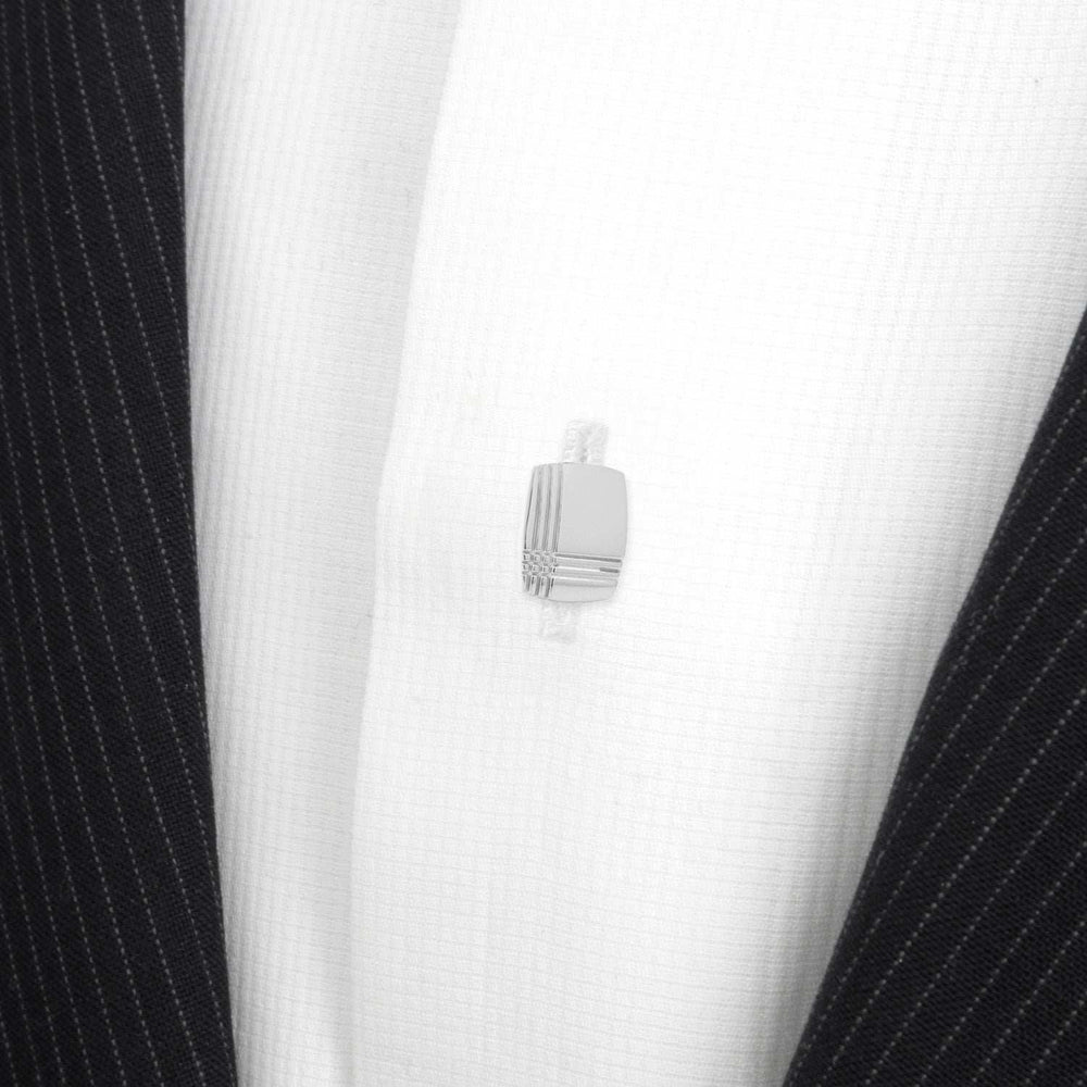 Sterling Silver Tartan Plaid 5-Studs - Cufflinks.com - Flyclothing LLC