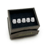 Sterling Silver Tartan Plaid 5-Studs - Cufflinks.com - Flyclothing LLC