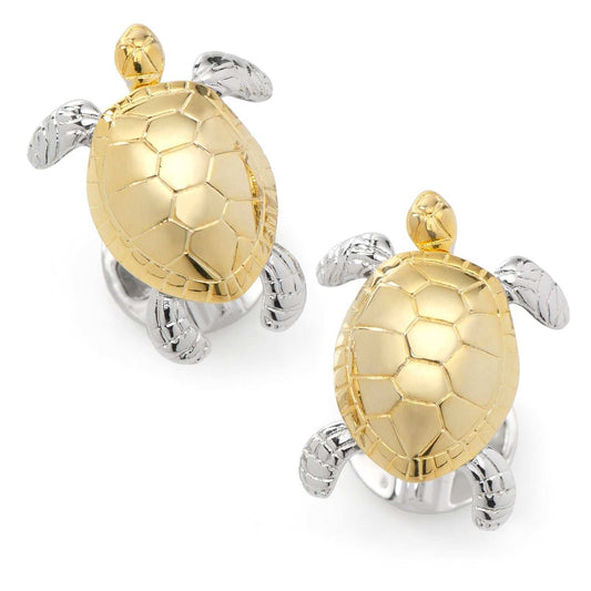Turtle Movement 3D Cufflinks - Cufflinks.com - Flyclothing LLC
