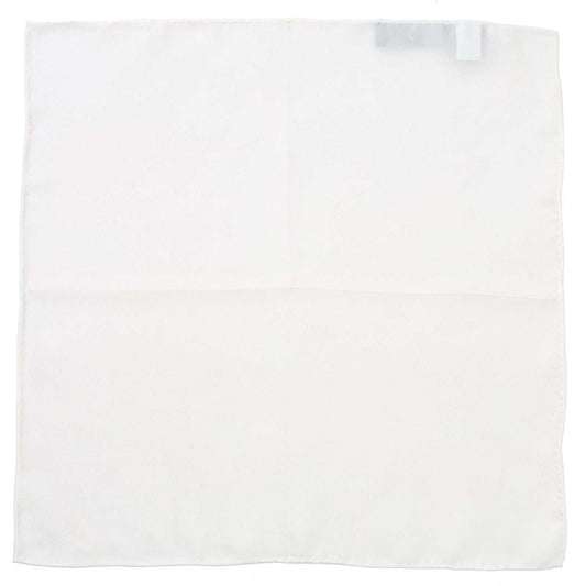 White Silk Pocket Square - Cufflinks.com - Flyclothing LLC