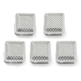 Silver Textured Square Studs - Cufflinks.com - Flyclothing LLC