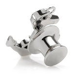 Anchor Sterling Silver 3D Lapel Pin