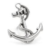 Anchor Sterling Silver 3D Lapel Pin