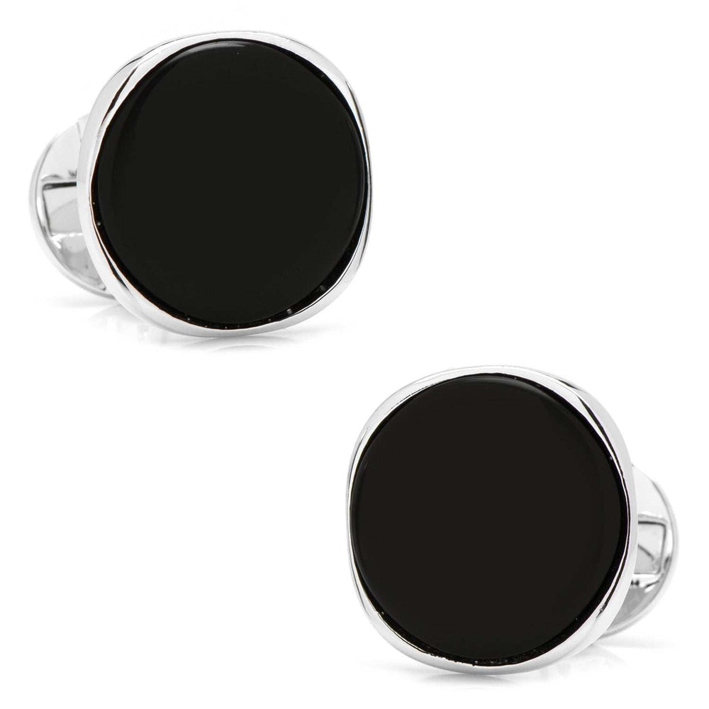 Sterling Silver Classic Formal Onyx 5-Stud Set - Cufflinks.com - Flyclothing LLC