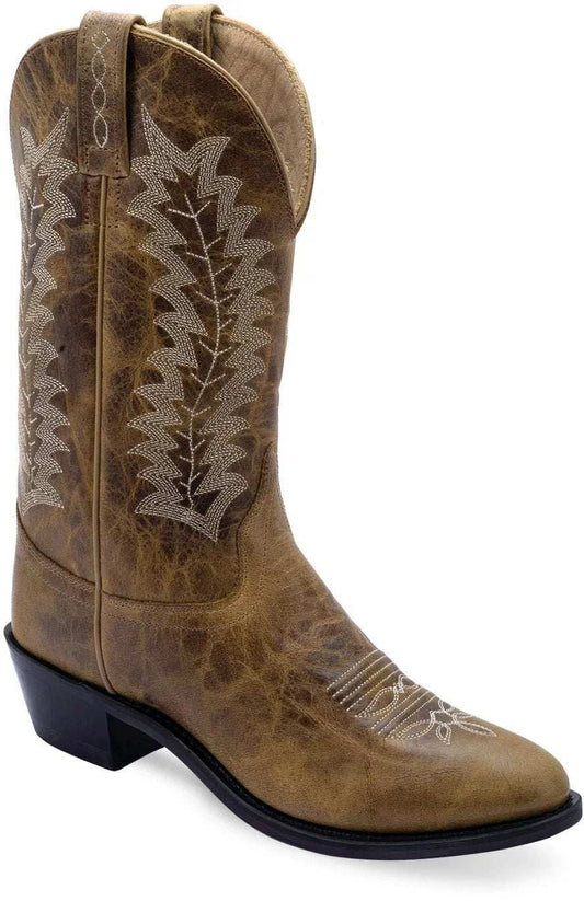 Old West Burnt Tan WOMEN'S WESTERN BOOTS - Old West - Flyclothing LLC