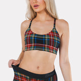 The Cappuccino | Holiday Tartan Plaid Boob Hammock™ Scoop Bralette