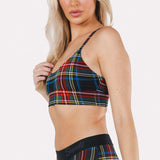The Cappuccino | Holiday Tartan Plaid Boob Hammock™ Scoop Bralette - Shinesty - Flyclothing LLC