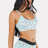 The Peppermint Pimp Canes | Candy Cane Boob Hammock™ Scoop Bralette