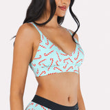 The Peppermint Pimp Canes | Candy Cane Boob Hammock™ Busty Bralette - Shinesty - Flyclothing LLC