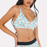 The Peppermint Pimp Canes | Candy Cane Boob Hammock™ Busty Bralette - Shinesty - Flyclothing LLC
