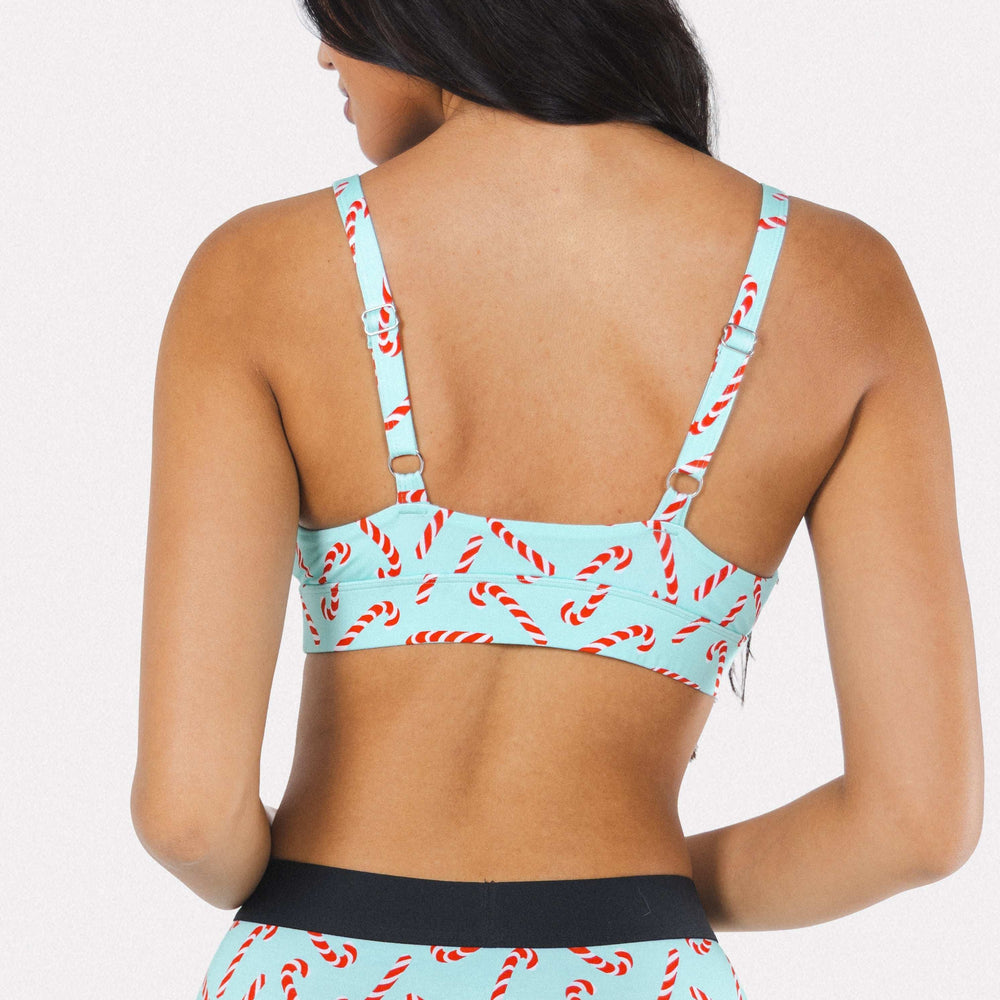 The Peppermint Pimp Canes | Candy Cane Boob Hammock™ Busty Bralette - Shinesty - Flyclothing LLC