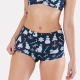 The Big Blizzard | Naughty Snowmen Modal Boyshort Underwear