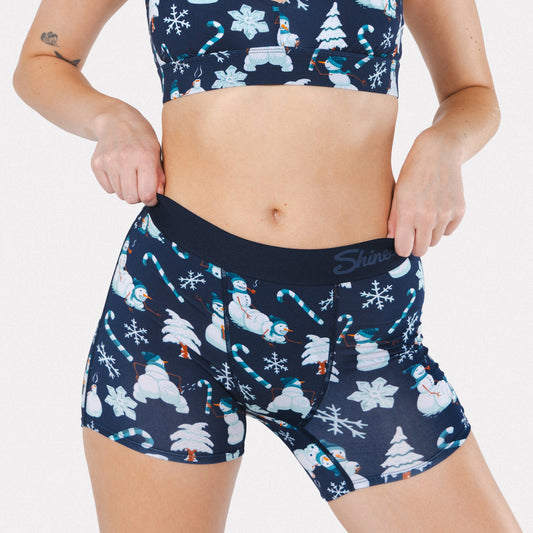 The Big Blizzard | Naughty Snowmen Women’s Boxers