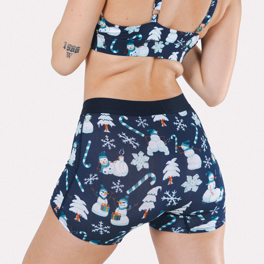 The Big Blizzard | Naughty Snowmen Women’s Boxers - Shinesty - Flyclothing LLC