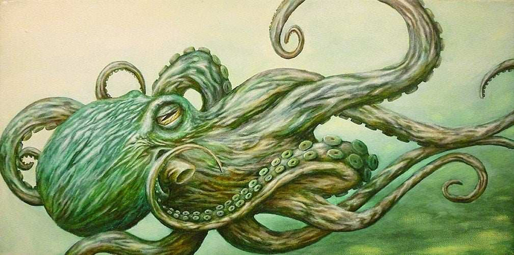 Black Market Art Company Octopus & Skate Deck Print - Black Market Art Company - Flyclothing LLC