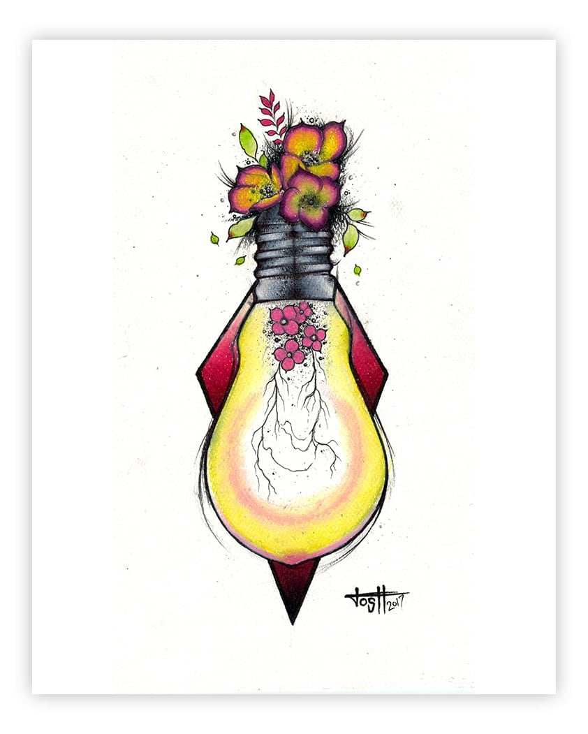 Black Market Art Company Organic Thoughts Print - Black Market Art Company - Flyclothing LLC