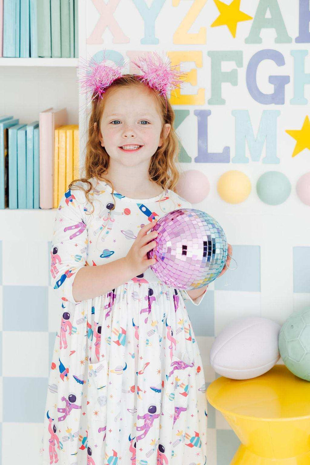 Out of this World 3/4 Sleeve Pocket Twirl Dress - Mila & Rose ® - Flyclothing LLC