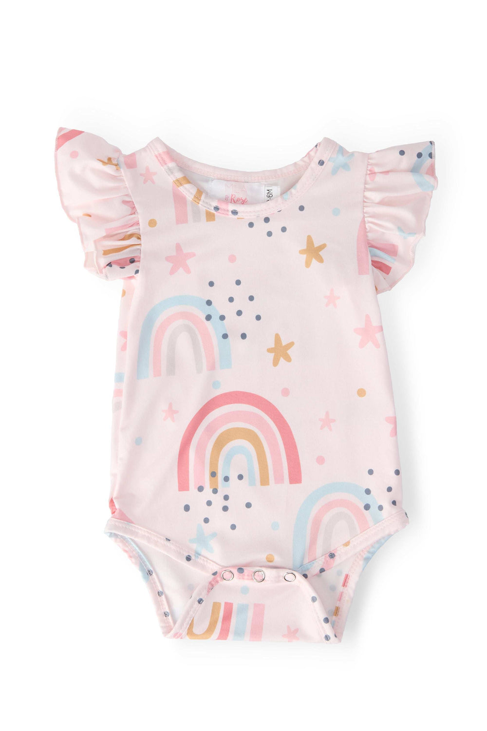 Over the Rainbow S/S Flutter Bodysuit - Mila & Rose ® - Flyclothing LLC