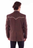 Scully Leather Western Scully Diamond Yoke Blazer Long - Scully Leather - Flyclothing LLC