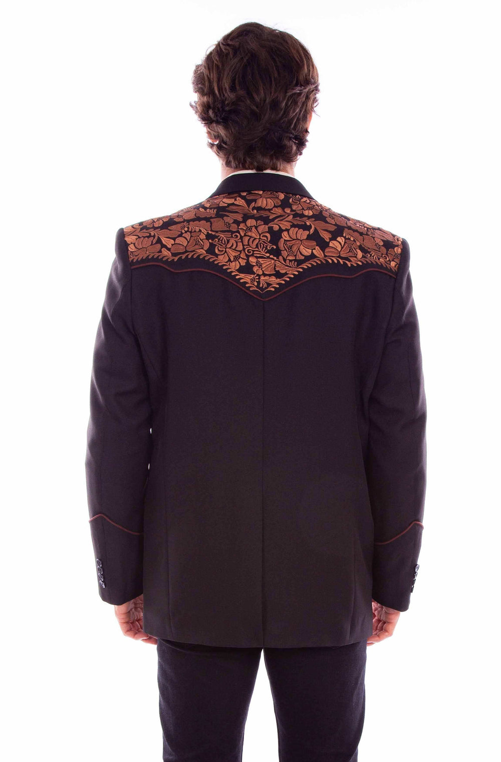 Scully Leather Western Scully Floral Emb. Blazer - Scully Leather - Flyclothing LLC
