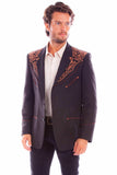 Scully Leather Western Scully Floral Emb. Blazer - Scully Leather - Flyclothing LLC