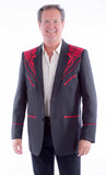Scully Leather Western Scully Floral Emb. Blazer - Scully Leather - Flyclothing LLC