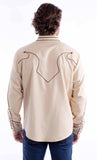 Scully Leather tan solid shirt with piping & arrows - Scully Leather - Flyclothing LLC