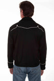 western scully black bolero jacket w/piping - Scully Leather - Flyclothing LLC
