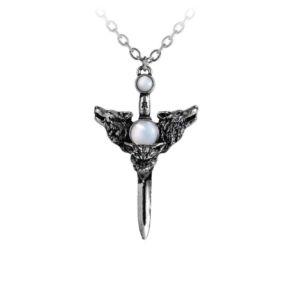 Alchemy Gothic Wolverine Moon Pendant - Alchemy Gothic - Flyclothing LLC