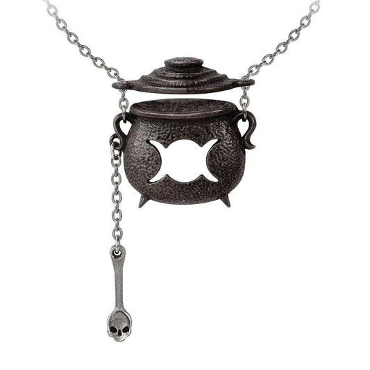 Alchemy Gothic Witches Cauldron Necklace - Alchemy Gothic - Flyclothing LLC