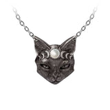 Alchemy Gothic Mystic Moon Cat Pendant - Alchemy Gothic - Flyclothing LLC