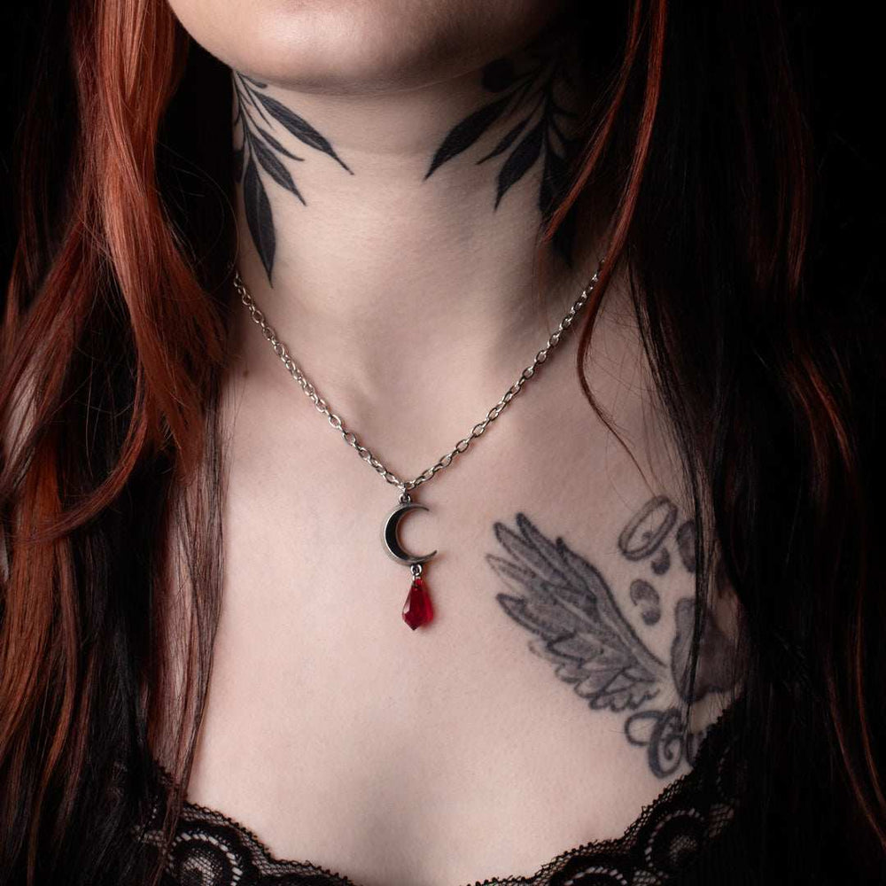 Alchemy Tears of the Moon Red Pendant - Alchemy Gothic - Flyclothing LLC