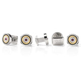 Gear Amethyst Stone 5-Studs - Cufflinks.com - Flyclothing LLC