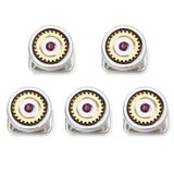 Gear Amethyst Stone 5-Studs - Cufflinks.com - Flyclothing LLC