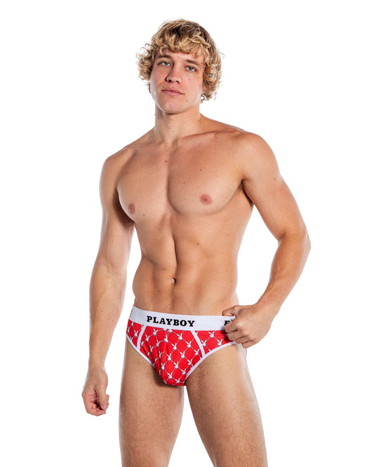 Playboy Mens Argyle Briefs - Roma Costume - Flyclothing LLC