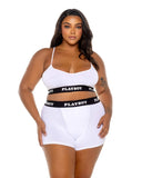 Playboy Bunny Sport Lounge Bralette 2pc Set - Roma Costume - Flyclothing LLC