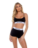 Playboy Bunny Sport Lounge Bralette 2pc Set - Roma Costume - Flyclothing LLC