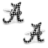 NCAA University of Alabama Houndstooth Cufflinks - Cufflinks.com - Flyclothing LLC