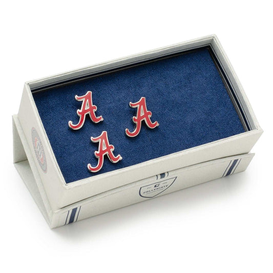 NCAA University of Alabama Cufflinks and Lapel Pin Gift Set - Cufflinks.com - Flyclothing LLC