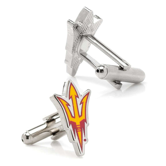 NCAA Arizona State University Sun Devils Pitchfork Cufflinks - Cufflinks.com - Flyclothing LLC